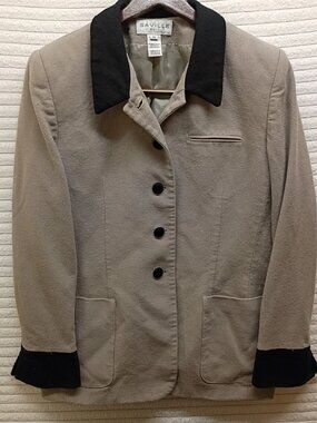 Saville Vintage Gray Tweed 100% Pure Wool Blazer Jacket Womens Size 14 Academic